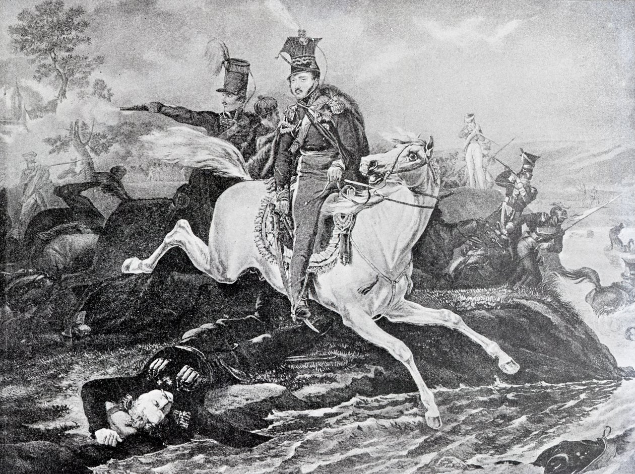 1813年のライプチヒの戦いでのヨーゼフポニアトフスキの死 作： 不明