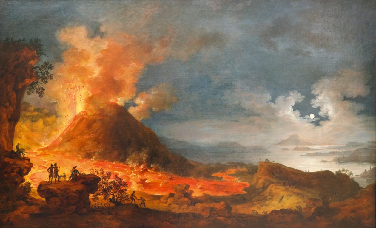 1771年5月14日、イタリアのベスビオ山の噴火 作： 不明