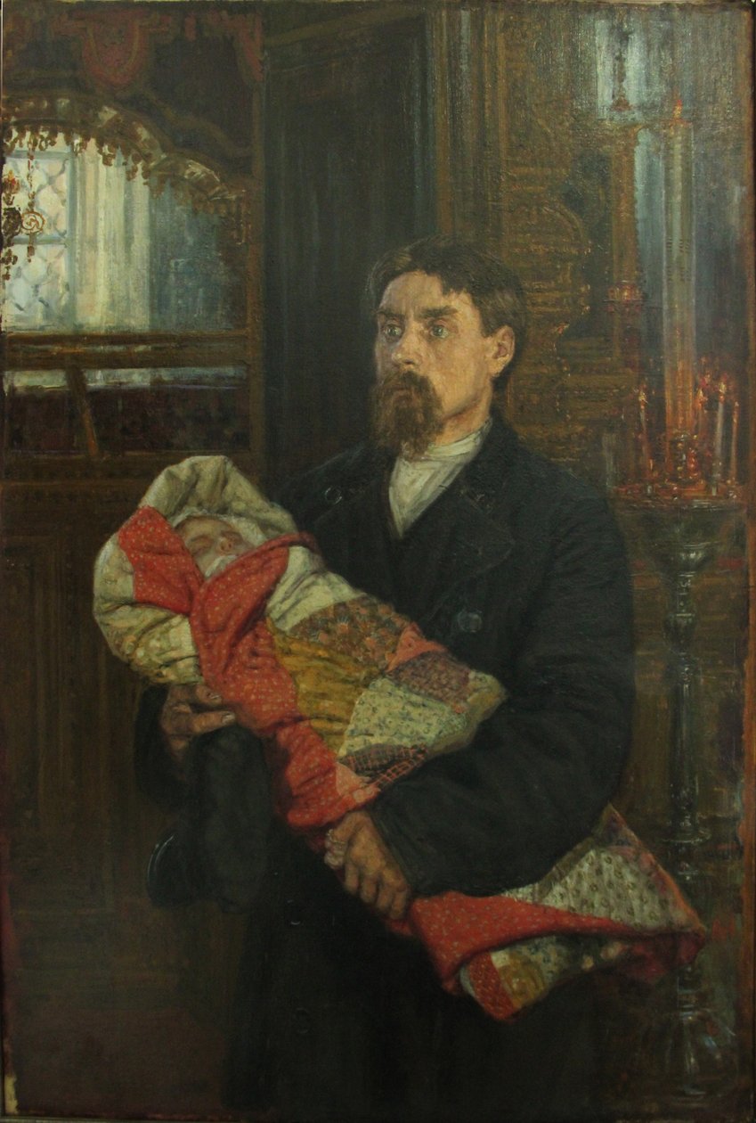 父親 作： КонстантинАполлоновичСавицкий