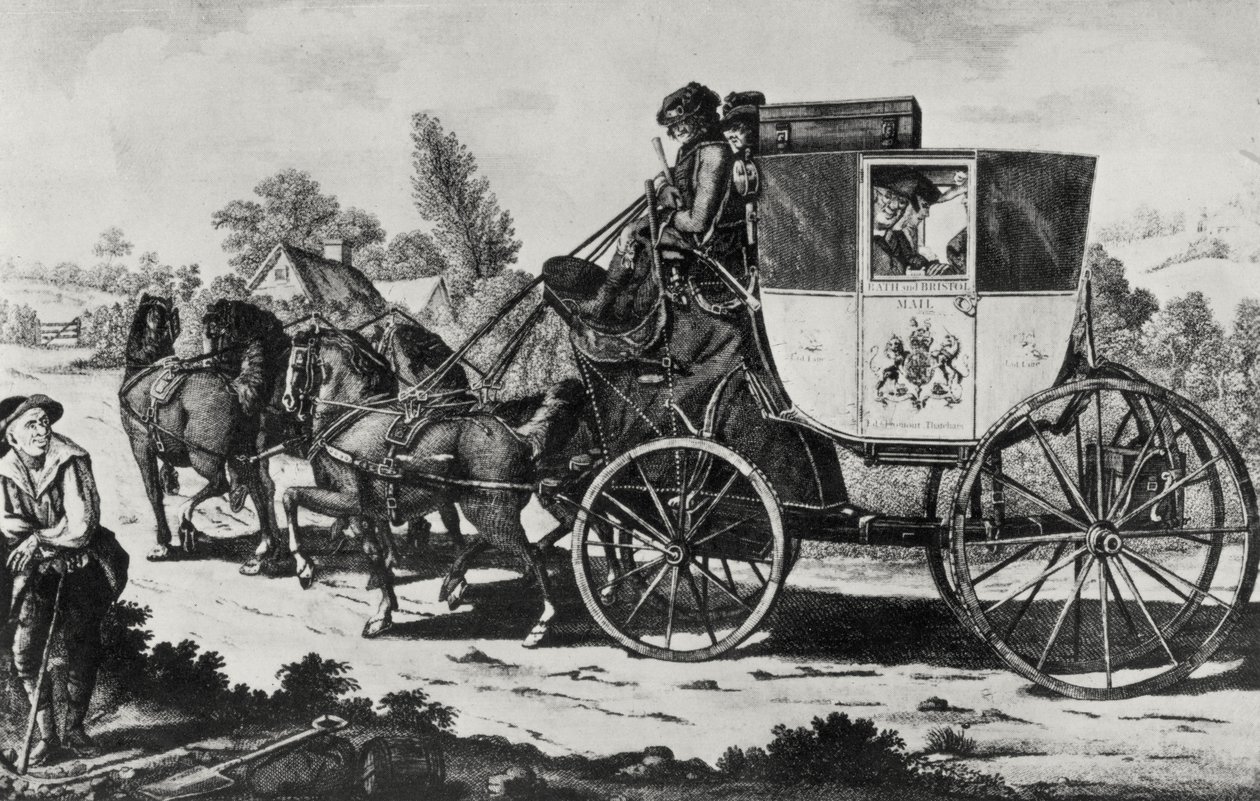 ファーストメールコーチ、1784（彫刻）（バンド写真） 作： 英語学校