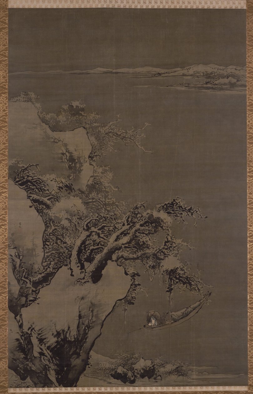 冷たい水で一人でDuan Zhuの絵画釣り 作： 东京国立博物馆