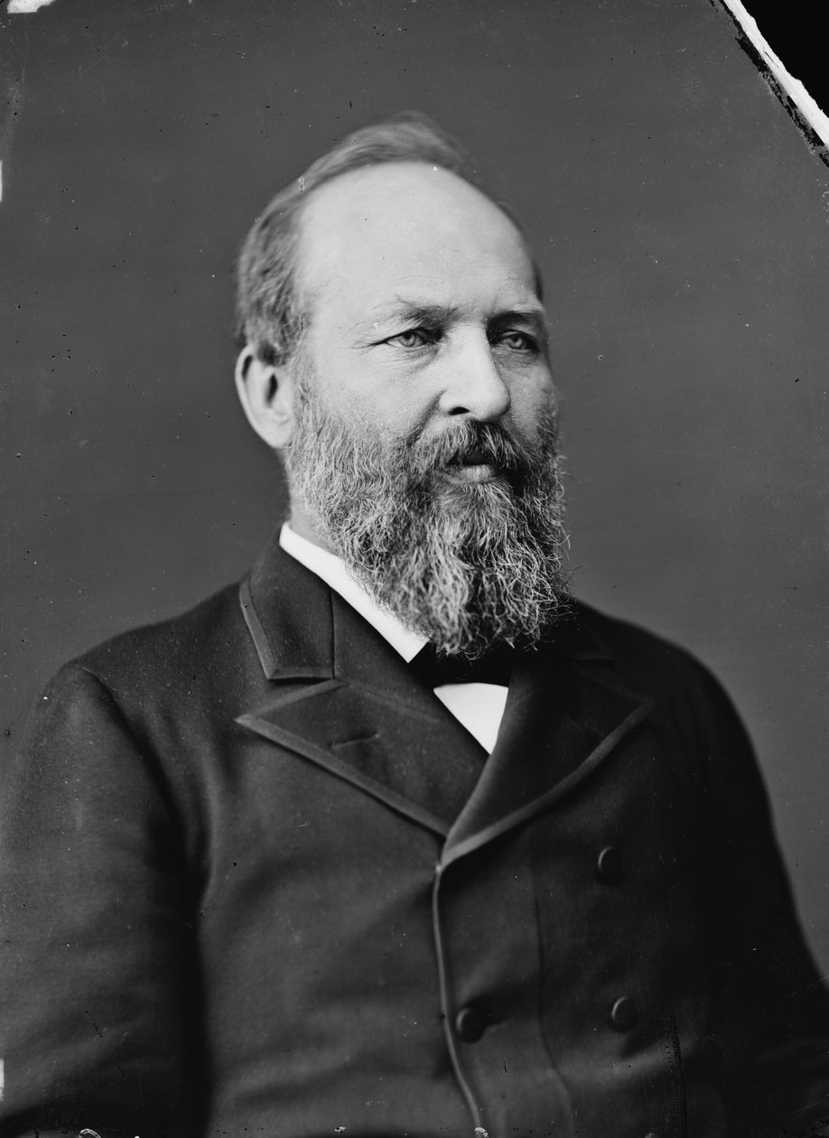 ジェームズガーフィールド大統領、1876-80年 作： アメリカの写真家
