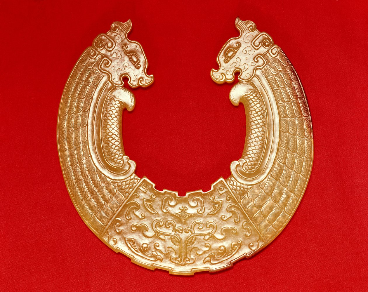 2つのドラゴンとタオタイマスク（ヒスイ）のプラーク 作： 中国語学校