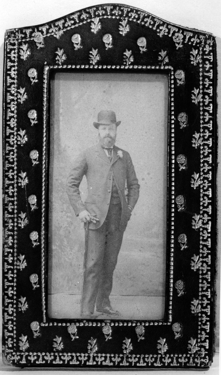 若い男としてのジャック・デュセット、1870年から90年頃 作： フランスの写真家