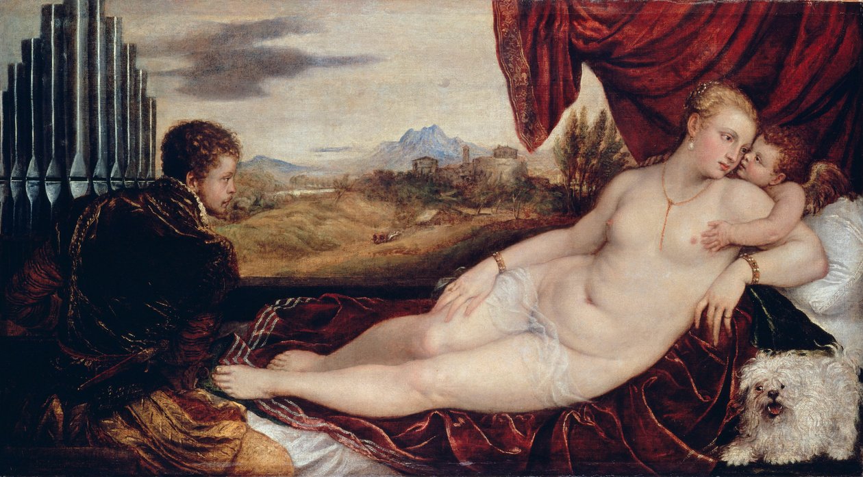 金星とオルガン奏者 作： Tiziano Vecelli