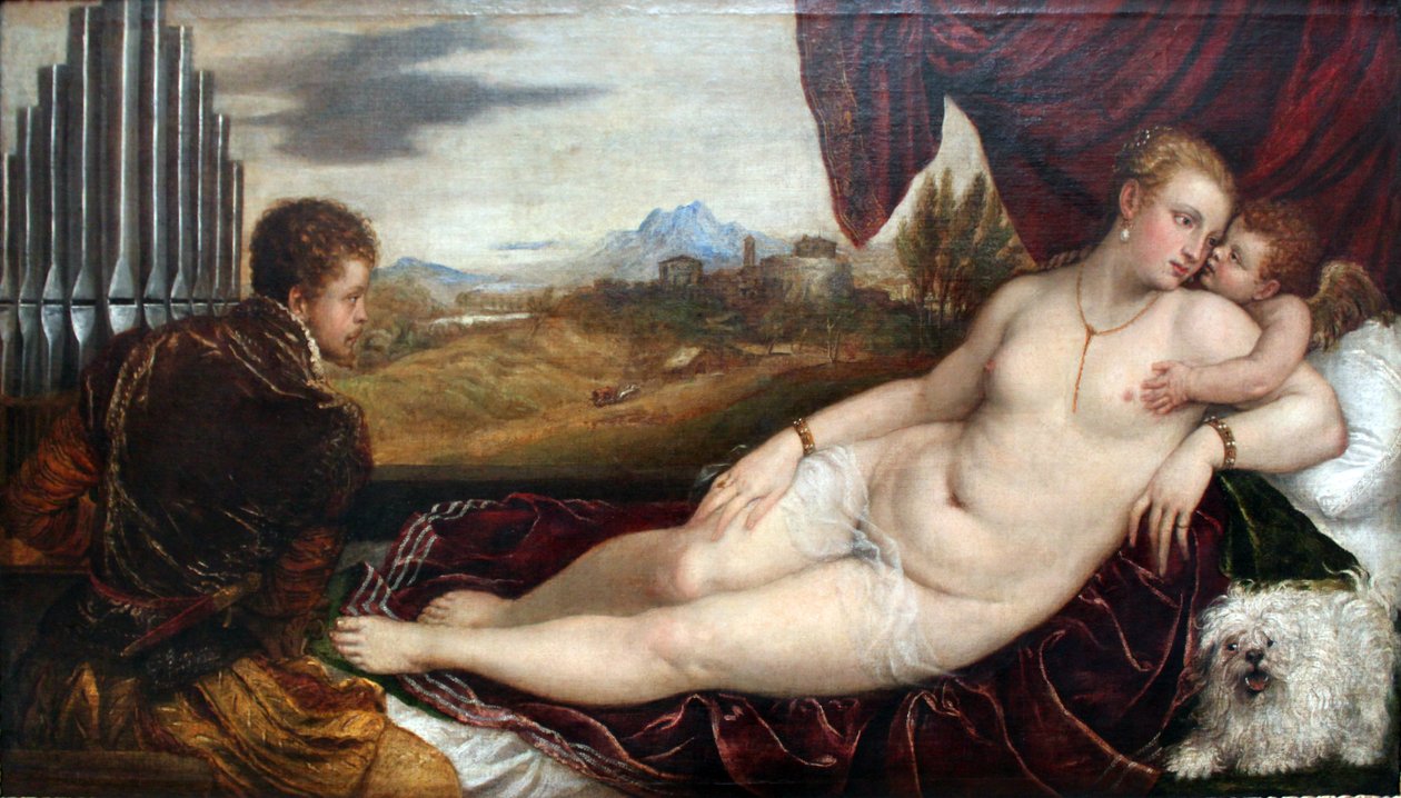 金星とオルガン奏者 作： Tiziano Vecelli