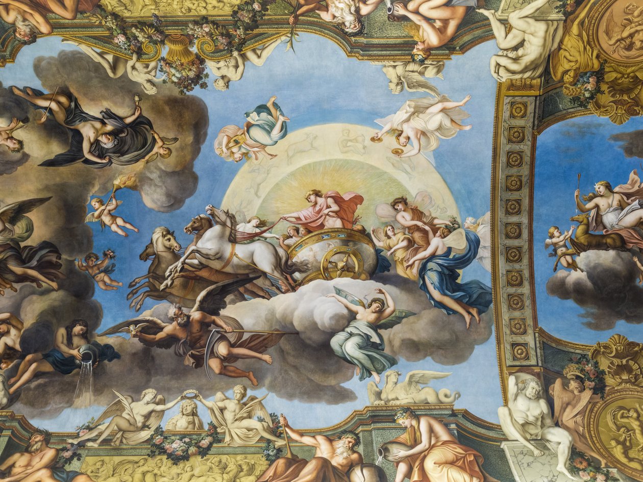 太陽の寓意。ギャラリードリーの金庫室の絵、フランソワペリエ（1594-1649）、1645年。バンクドフランス。ホテルドゥトゥールーズ、旧ホテルドゥラヴィリエール、パリ-ホテルドゥトゥールーズ、ょん 作： 不明
