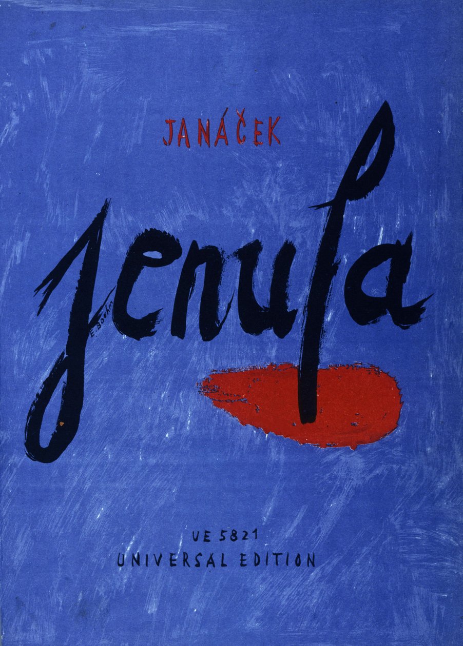 Leos JanacekによるJenufaの表紙 作： 不明