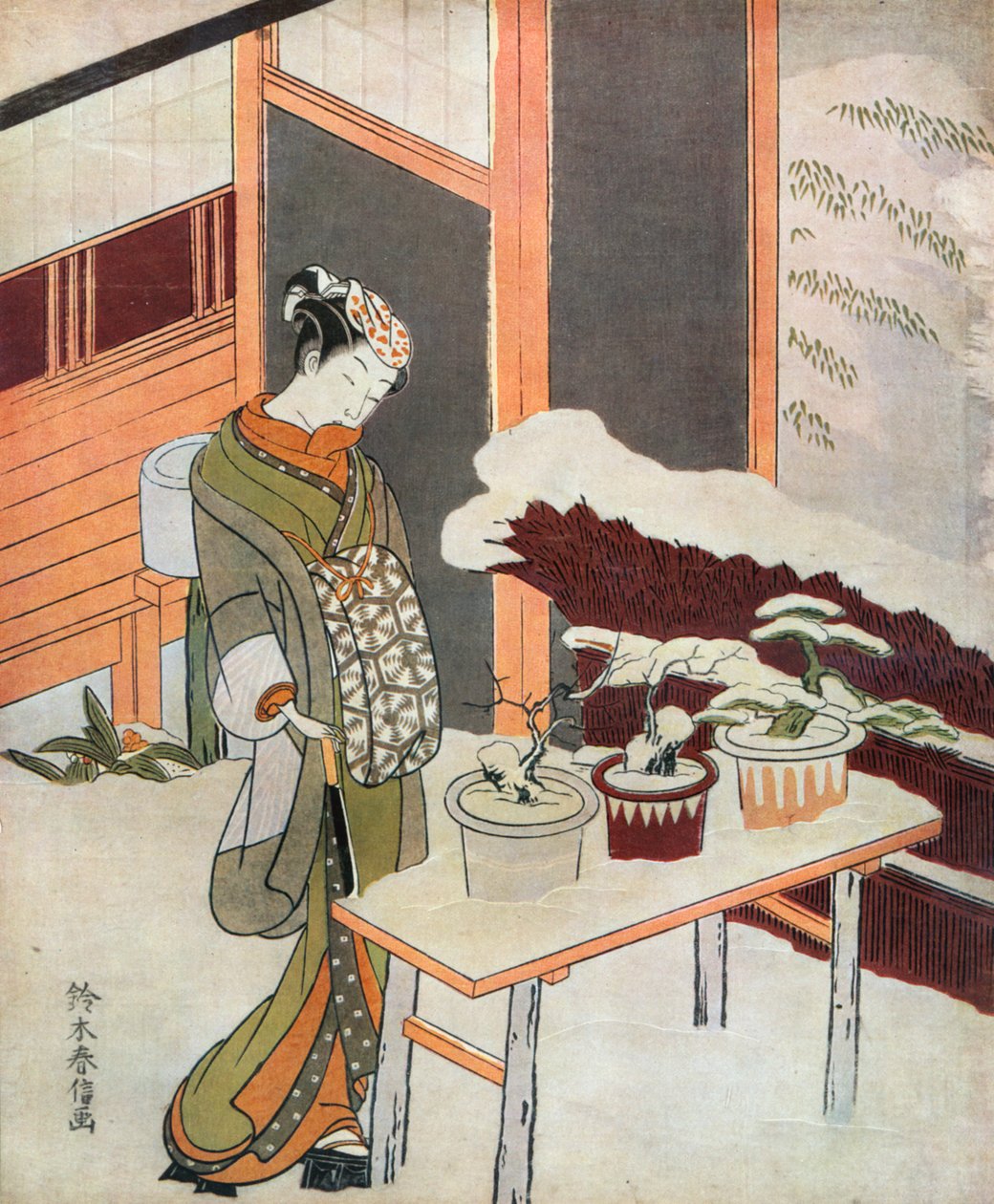 若い日本人女性 作： 不明