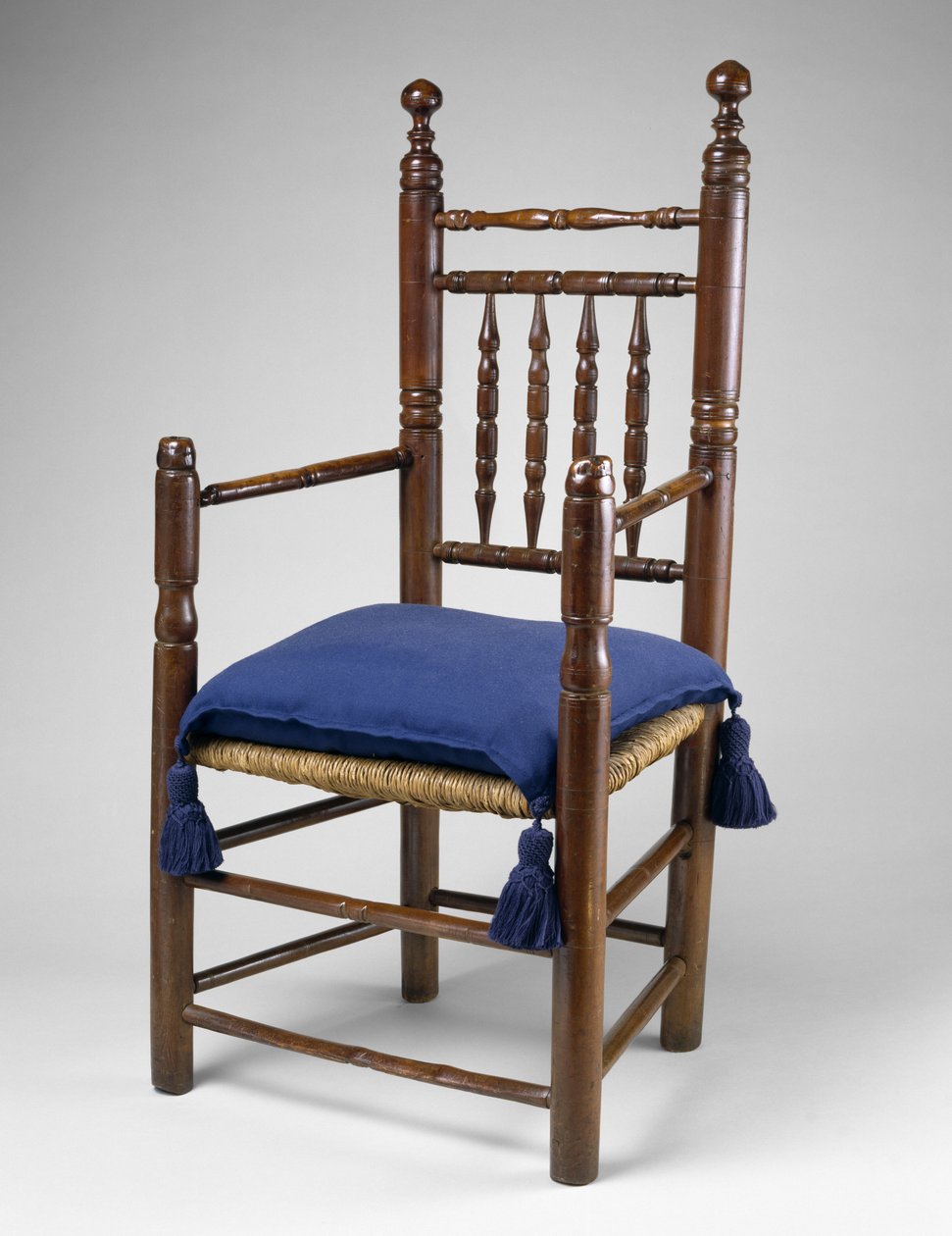 グレートチェア、1680-1710（もみじ;灰） 作： アメリカの学校