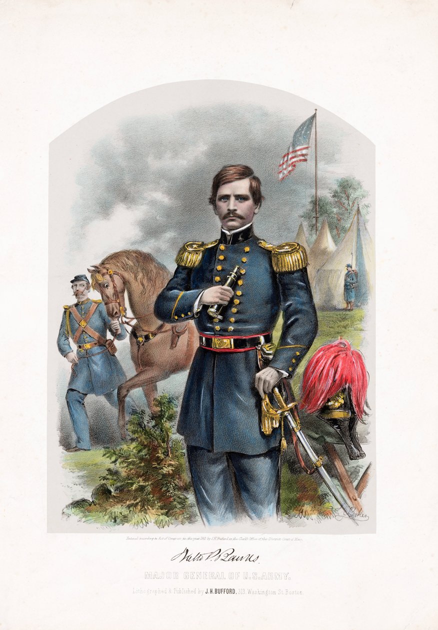 ナサニエルP.バンクス、米陸軍少将、パブ。 1861 作： アメリカの学校