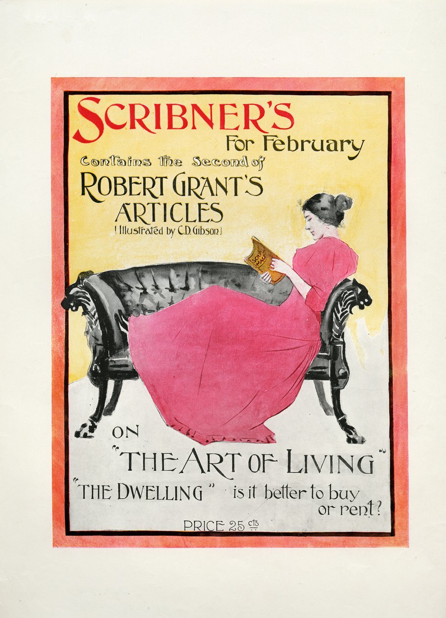 1895年2月のScribnersには、The Art of Living、The DwellingのCDギブソンによって説明された2番目のロバートグランツの記事が含まれています。 作： アメリカの学校