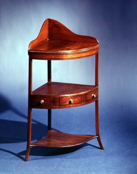 コーナースタンド、1805年頃（マホガニー） 作： 英語学校