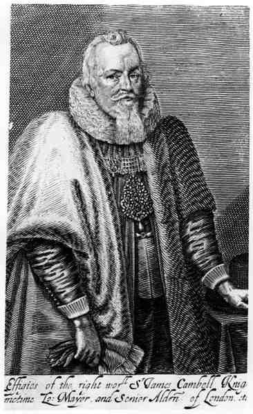 ジェームズ・キャンベル卿の肖像（1570-1642） 作： 英語学校