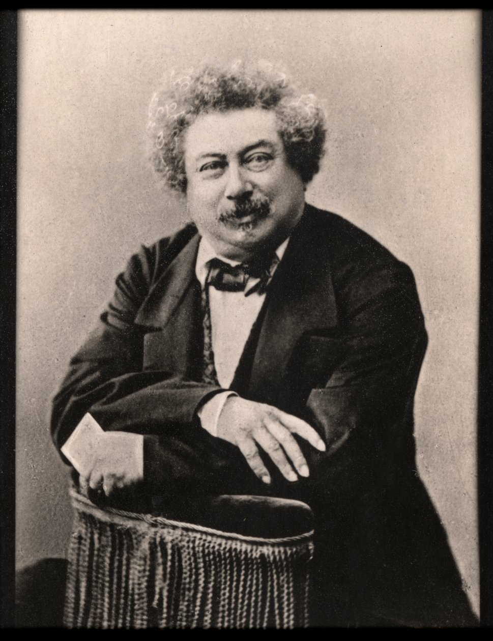 フランスの作家、アレクサンドルデュマ（1802-1870）の肖像。 作： フランスの写真家