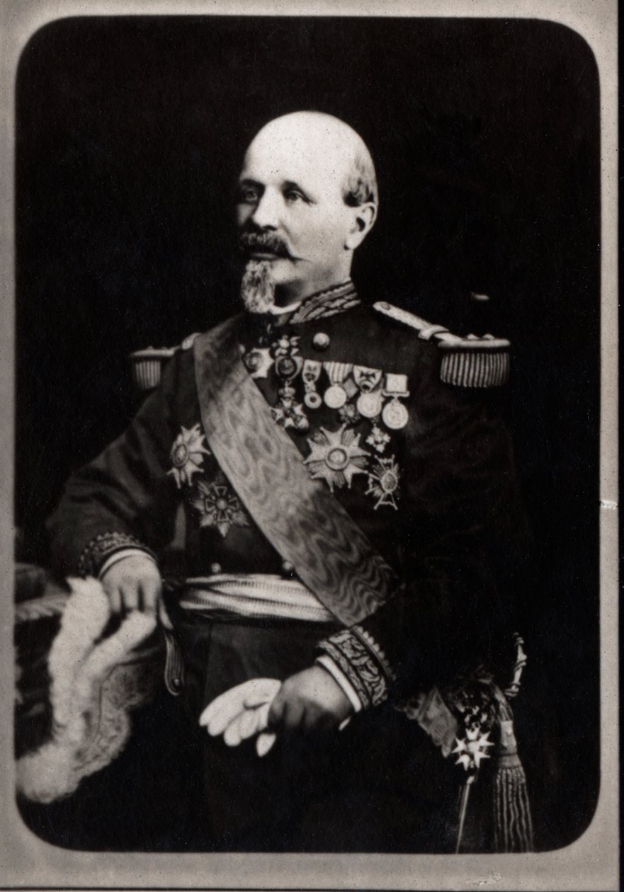 フランスの将軍、アントワーヌユージーンアルフレッドシャンジー（1823-1883）の肖像画。 作： フランスの写真家