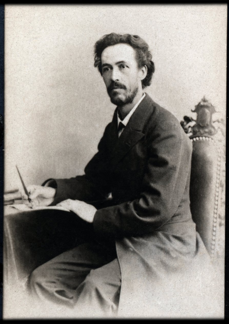 フランスのバイオリニスト、作曲家のベンジャミンゴダール（1849〜1895年）の肖像。 作： フランスの写真家