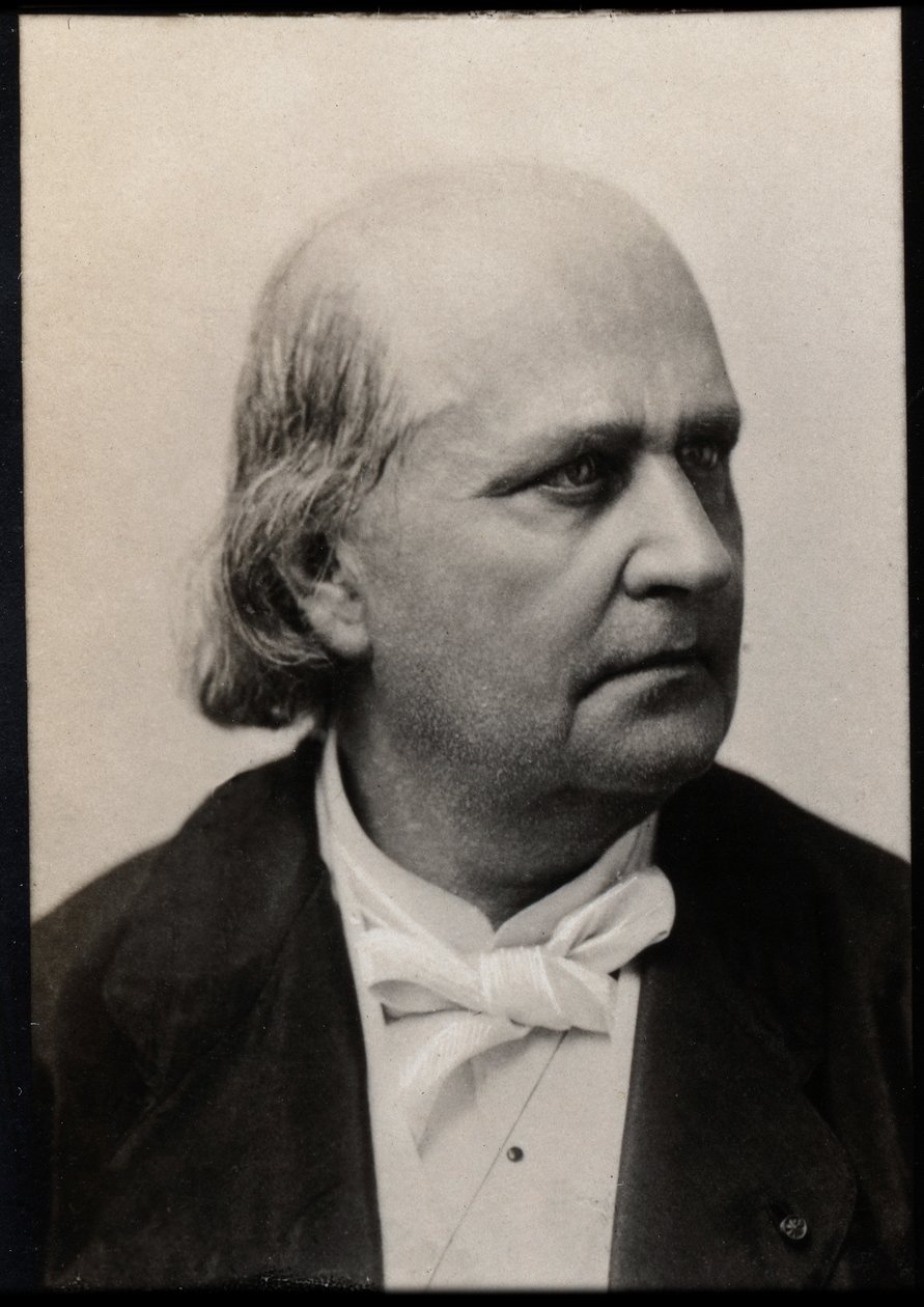 フランスの詩人、シャルルマリールコントデリル（de lisle）（1818-1894）の肖像。 作： フランスの写真家