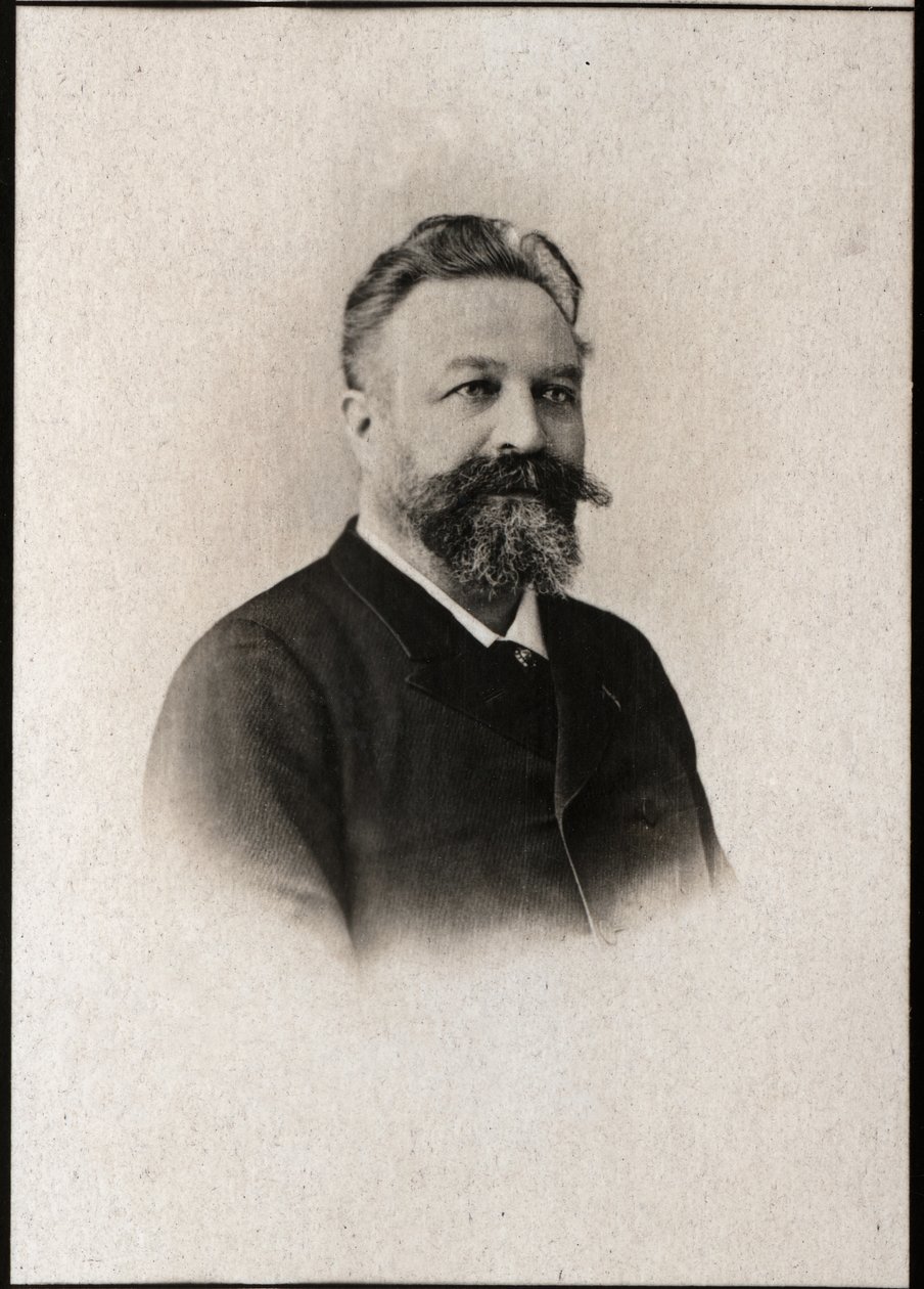フランスの指揮者でヴァイオリニストのエドワールコロン（1838-1910）の肖像。 作： フランスの写真家