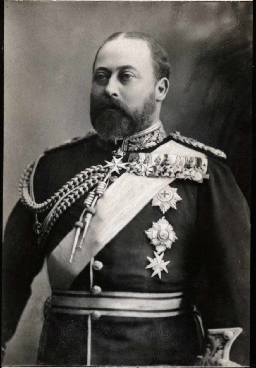 イギリス（1841-1910）のエドワード7世の肖像画。 作： フランスの写真家