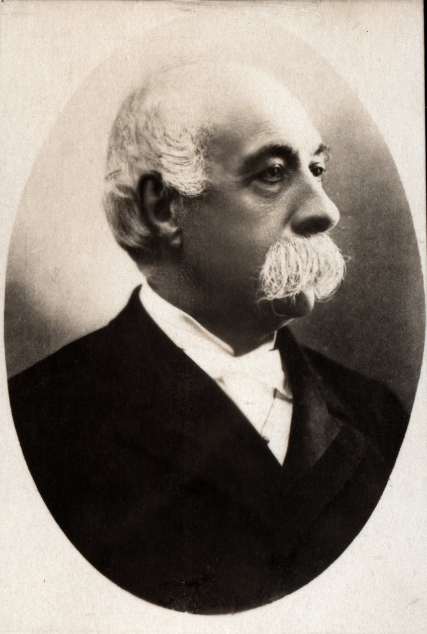 Francesco Crispi（1819-1901）の肖像、イタリアの政治家。 作： フランスの写真家