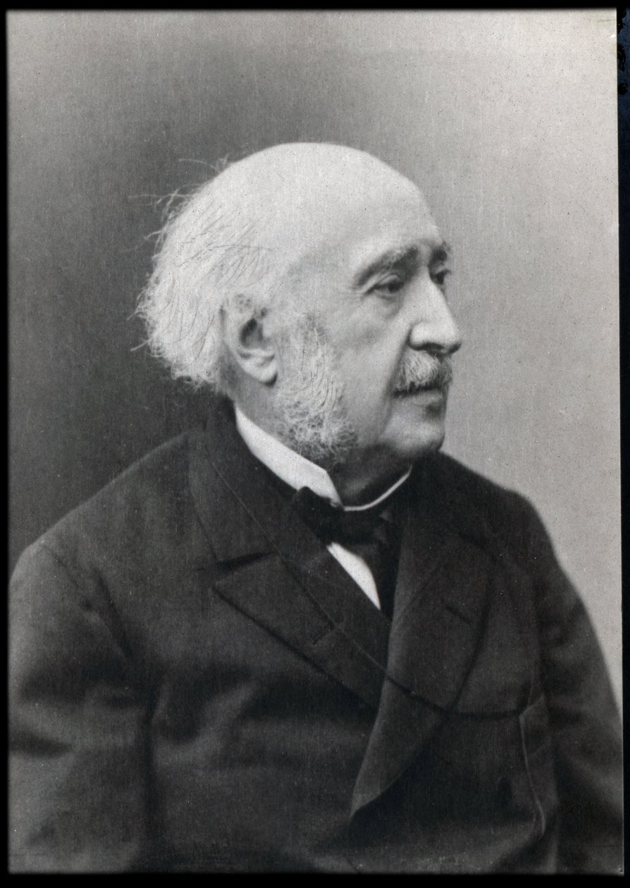 フランソワジュールスイス（ジュールサイモン）（1814-1896）、フランスの政治家、哲学者の肖像。 作： フランスの写真家