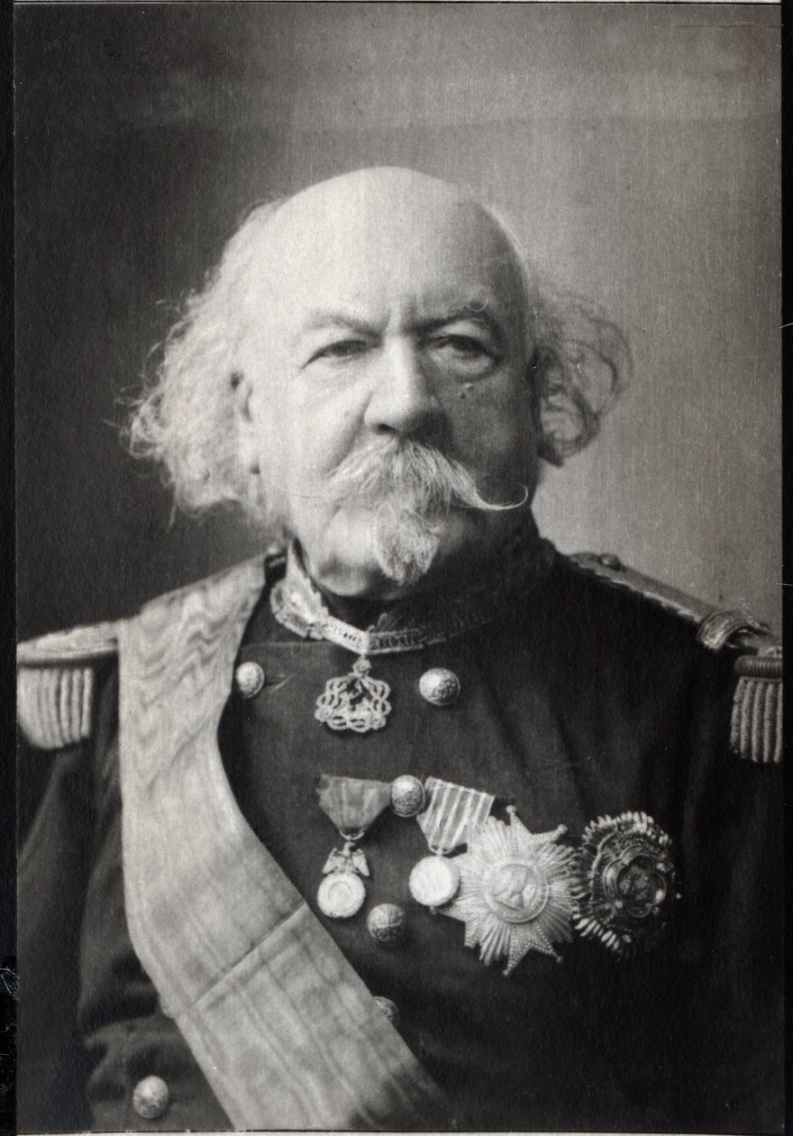 フランスの元帥であるフランソワ・マルセラン・特定のデ・カンロベール（1809-1895）の肖像。 作： フランスの写真家