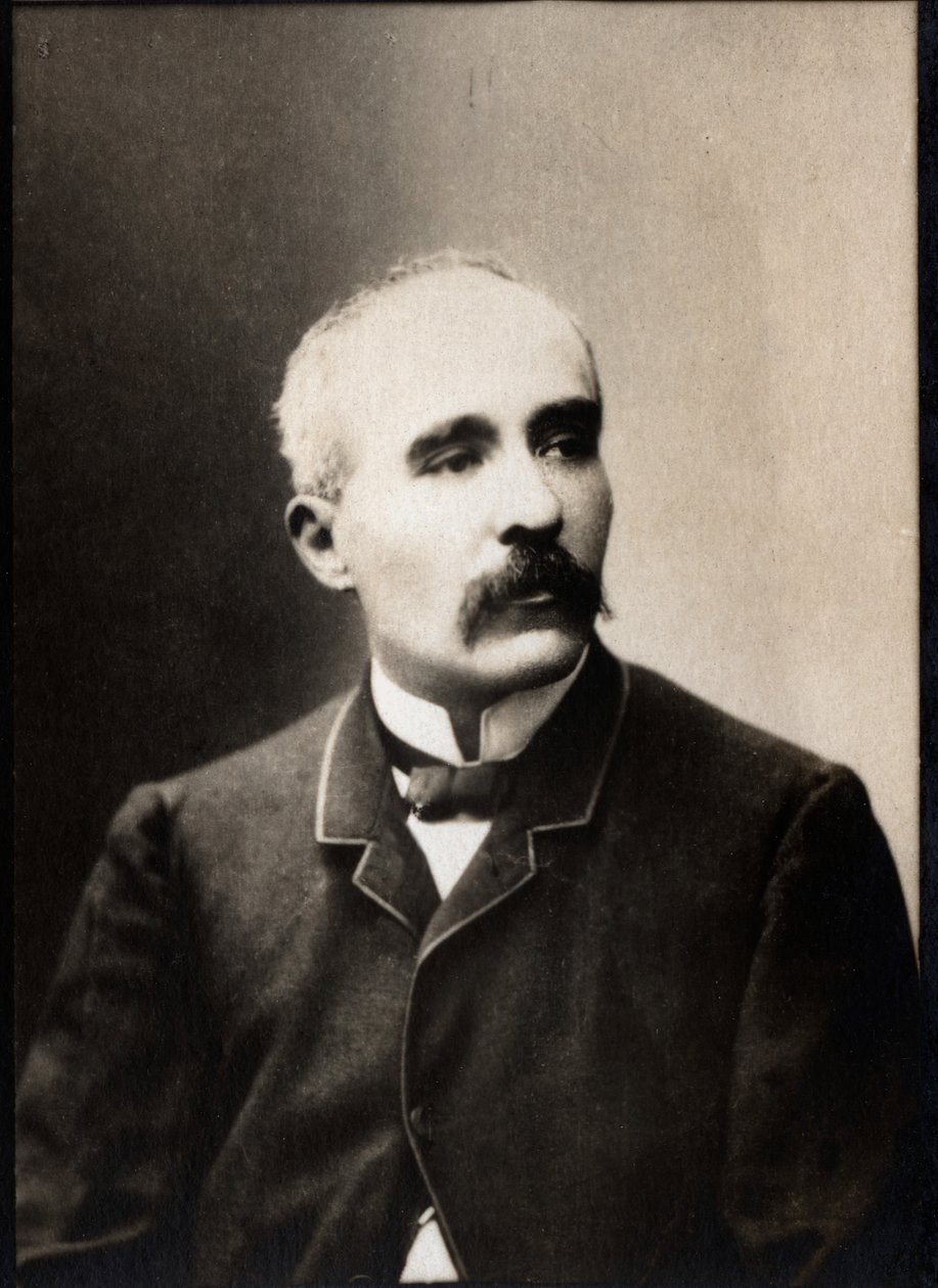 フランスの政治家でジャーナリストであるジョルジュクレマンソー（1841-1929）の肖像。 作： フランスの写真家