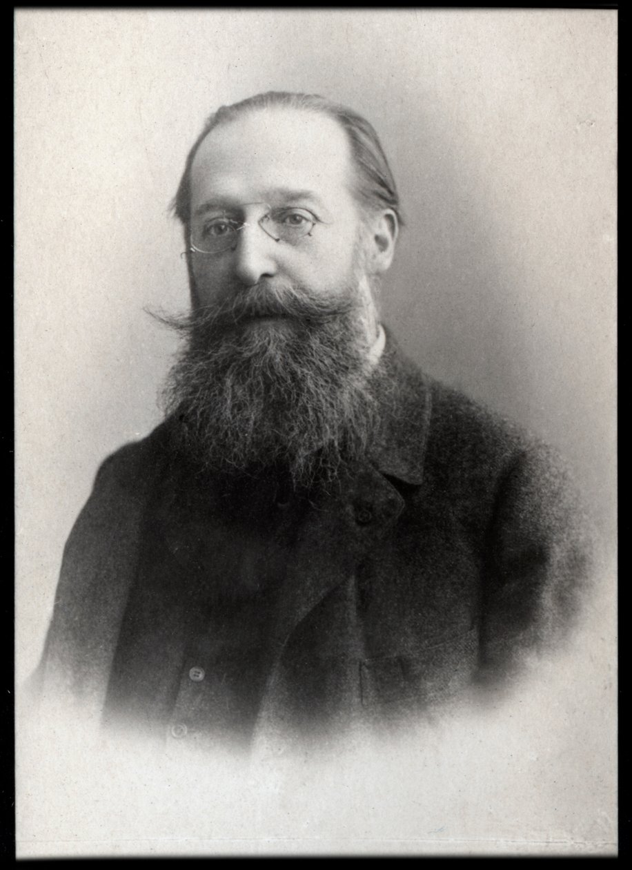アンリ（ヘンリー）フキエ（1838-1901）、フランスのジャーナリスト、作家、政治家の肖像画。 作： フランスの写真家