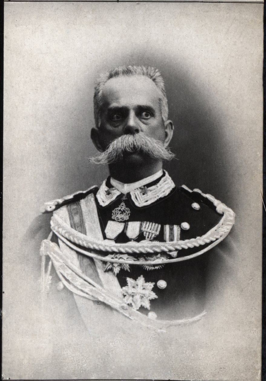 イタリーの王、ハンバート1er（1844-1900）の肖像。 作： フランスの写真家