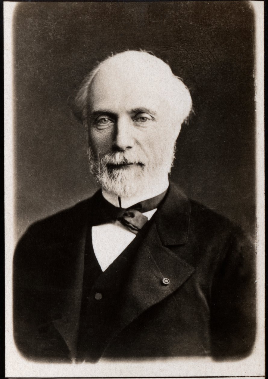 フランスの政治家、ルイシャルルドソルスドフレシネ（1828-1923）の肖像。 作： フランスの写真家