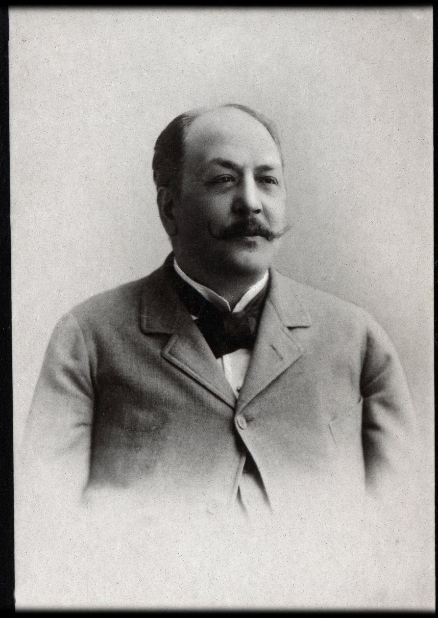 フランスの作曲家、ルイ・ヴァルニー（1844-1908）の肖像。 作： フランスの写真家