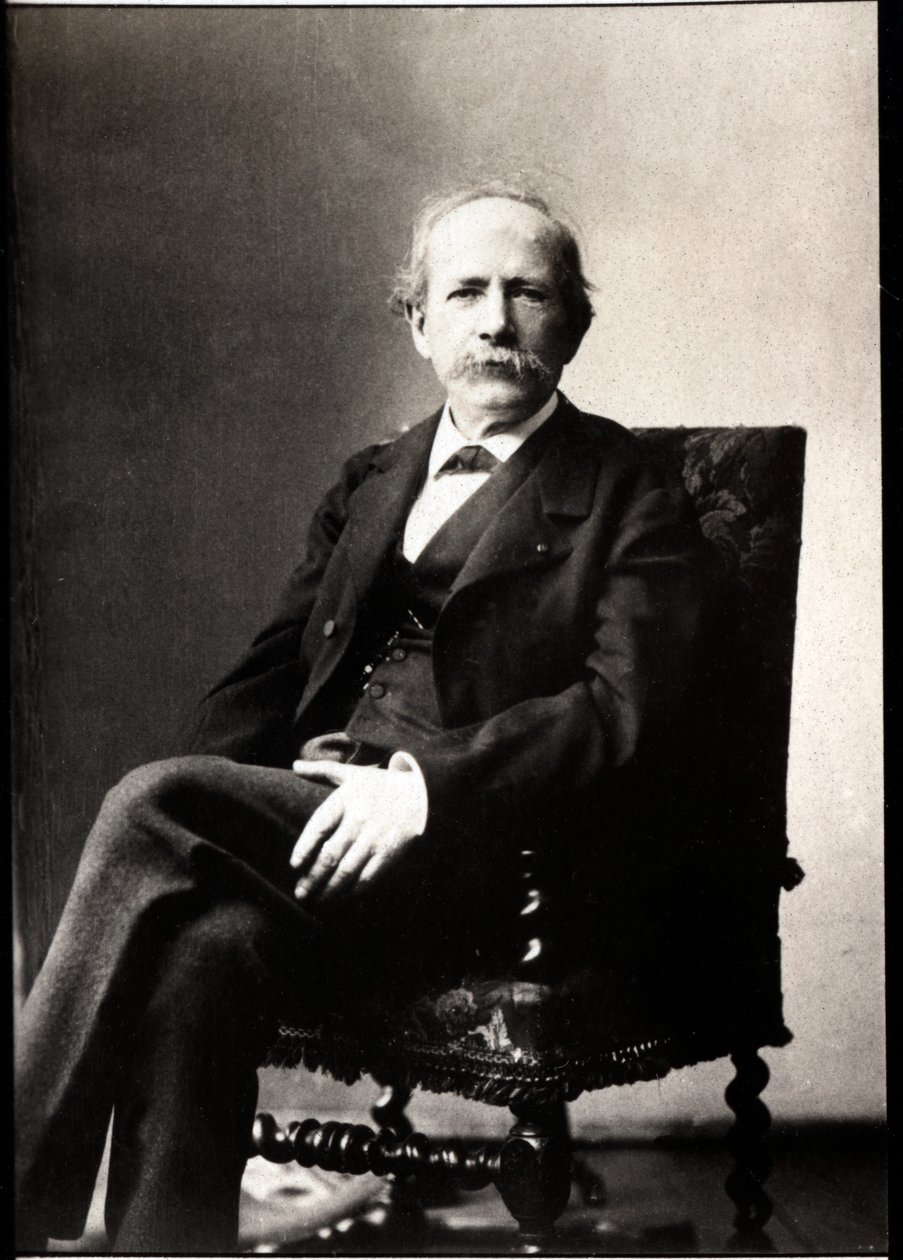 フランスの化学者であり政治家であるマルセランベルトロー（1827-1907）の肖像。 作： フランスの写真家