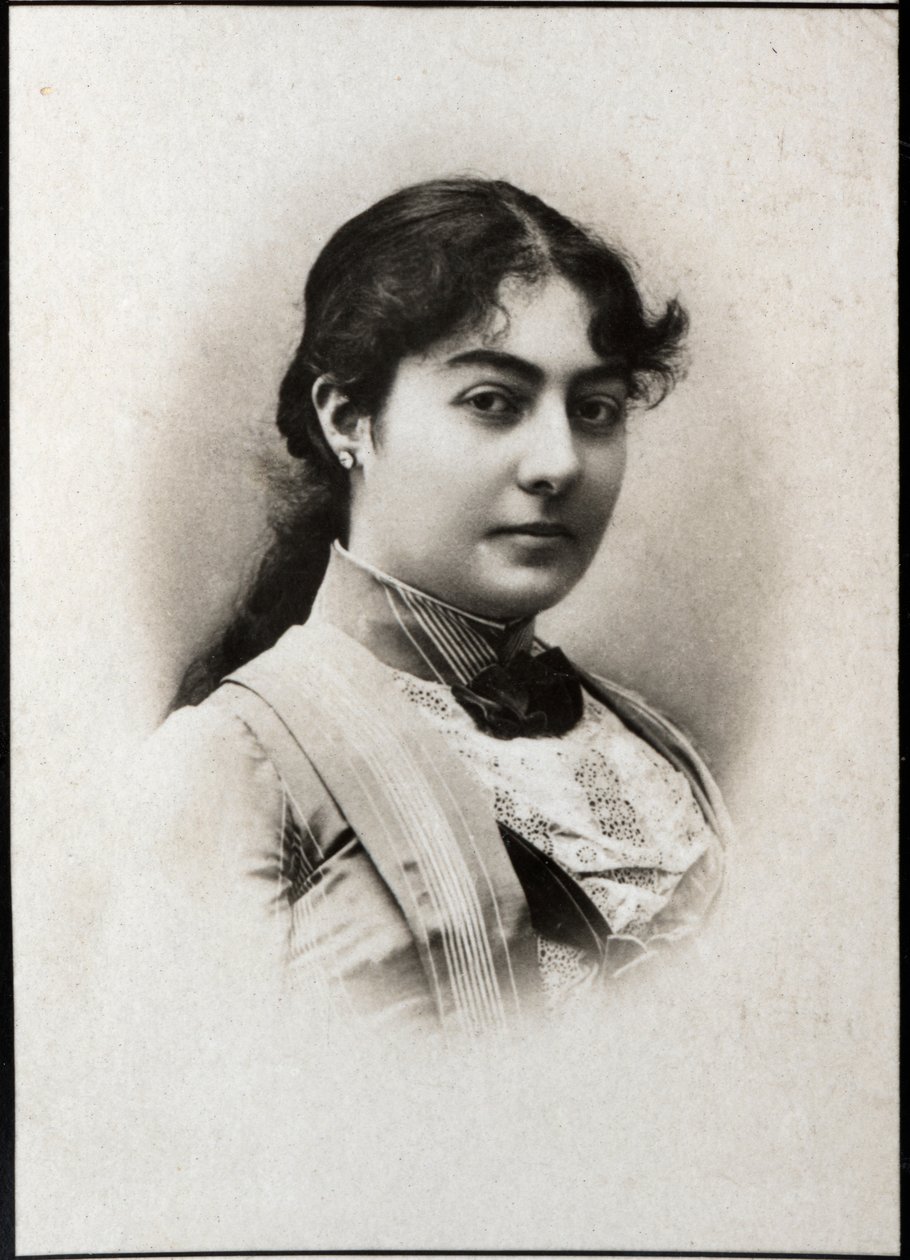 セルビアのナタリーの肖像（1859-1941）、セルビアの女王の配偶者。 作： フランスの写真家