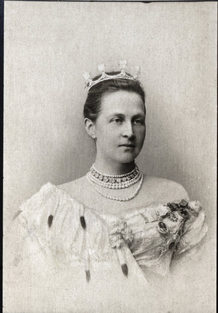ギリシャの女王、ロシアのオルガコンスタンティノフナ（1851-1926）の肖像。 作： フランスの写真家