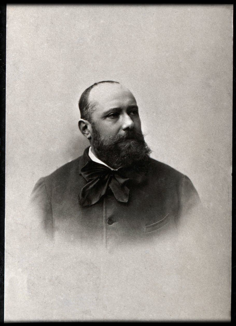 フランスの詩人、ポールアルマンシルベストル（1837-1901）の肖像。 作： フランスの写真家