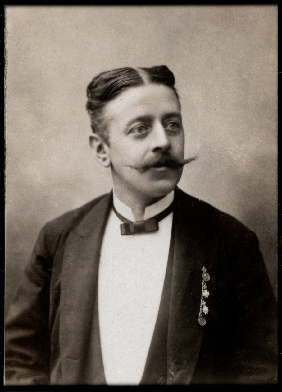 オーストリアの作曲家、フィリップファーバッハ（1843-1894）の肖像。 作： フランスの写真家