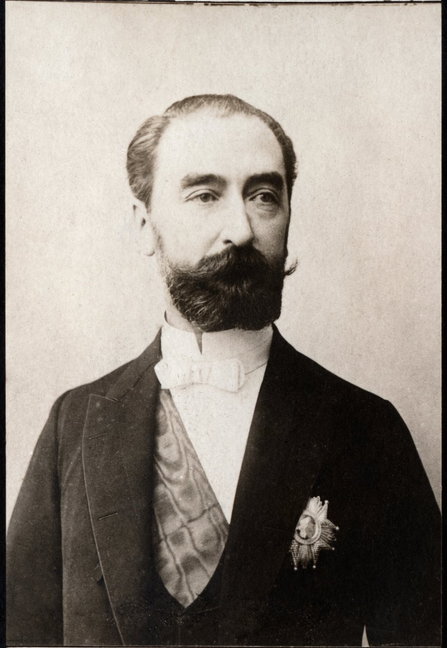 フランスの政治家、サディカルノー（1837-1894）の肖像。 作： フランスの写真家
