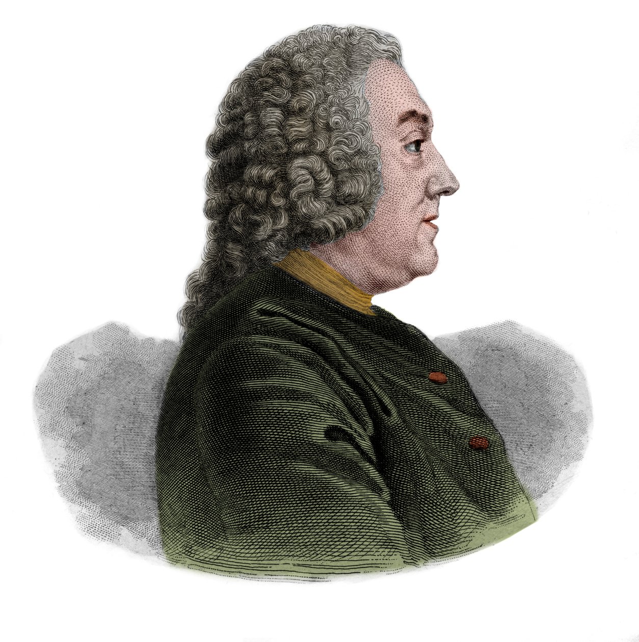 アン・クロード・ド・カイリュス・マーキス・デステルネイ、男爵・ド・ブランサック（1692-1765）の肖像フランスの古物学者、原始考古学者、文学者。 作： フランス語学校