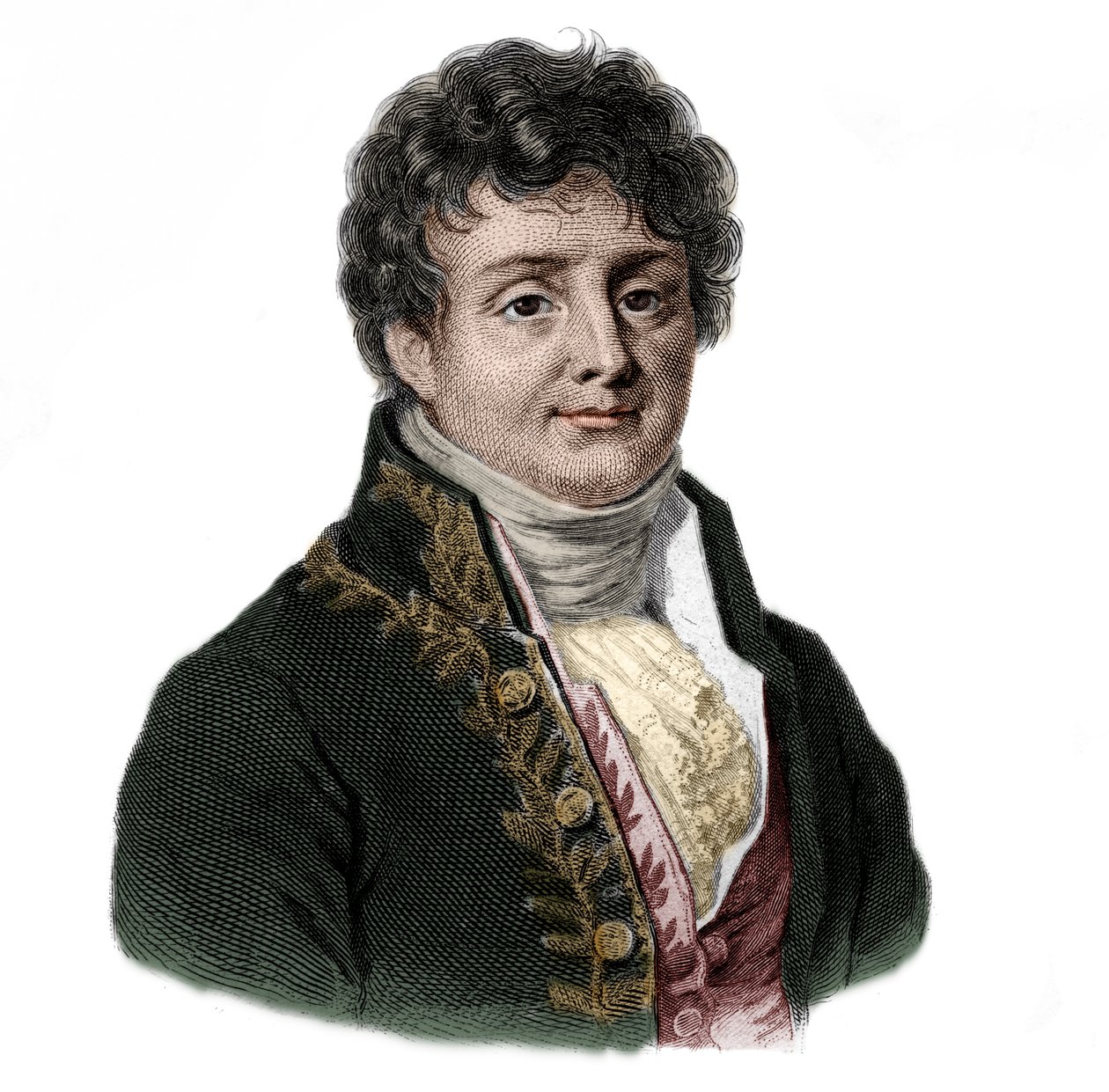 ジョセフ・フーリエの肖像（1768-1833）フランスの数学者および物理学者。 作： フランス語学校
