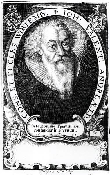 ヴォルフガングキリアン（1581-1662）1639によって彫刻されたヴュルテンブルクのヨハンバレンタインの肖像 作： ドイツ語学校