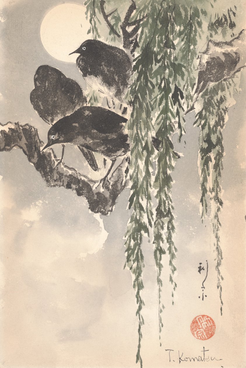 3羽のカラス（紙にトイレ） 作： 日本語学校
