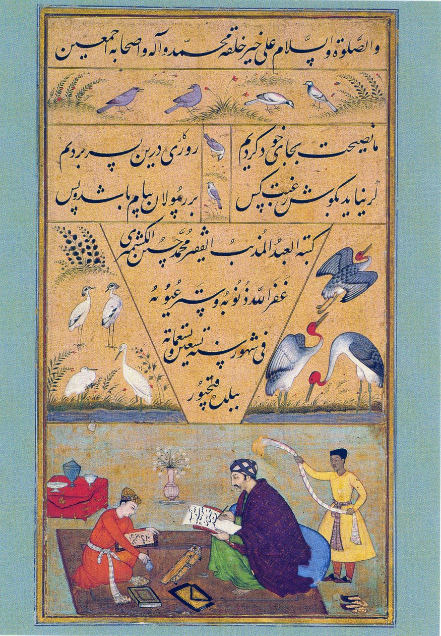 サディのグリスタンの原稿、1787 作： ペルシャ語学校
