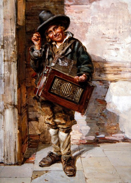 ハーディ・ガーディ・プレーヤー（The Hurdy-Gurdy Player 作： AJレイナー
