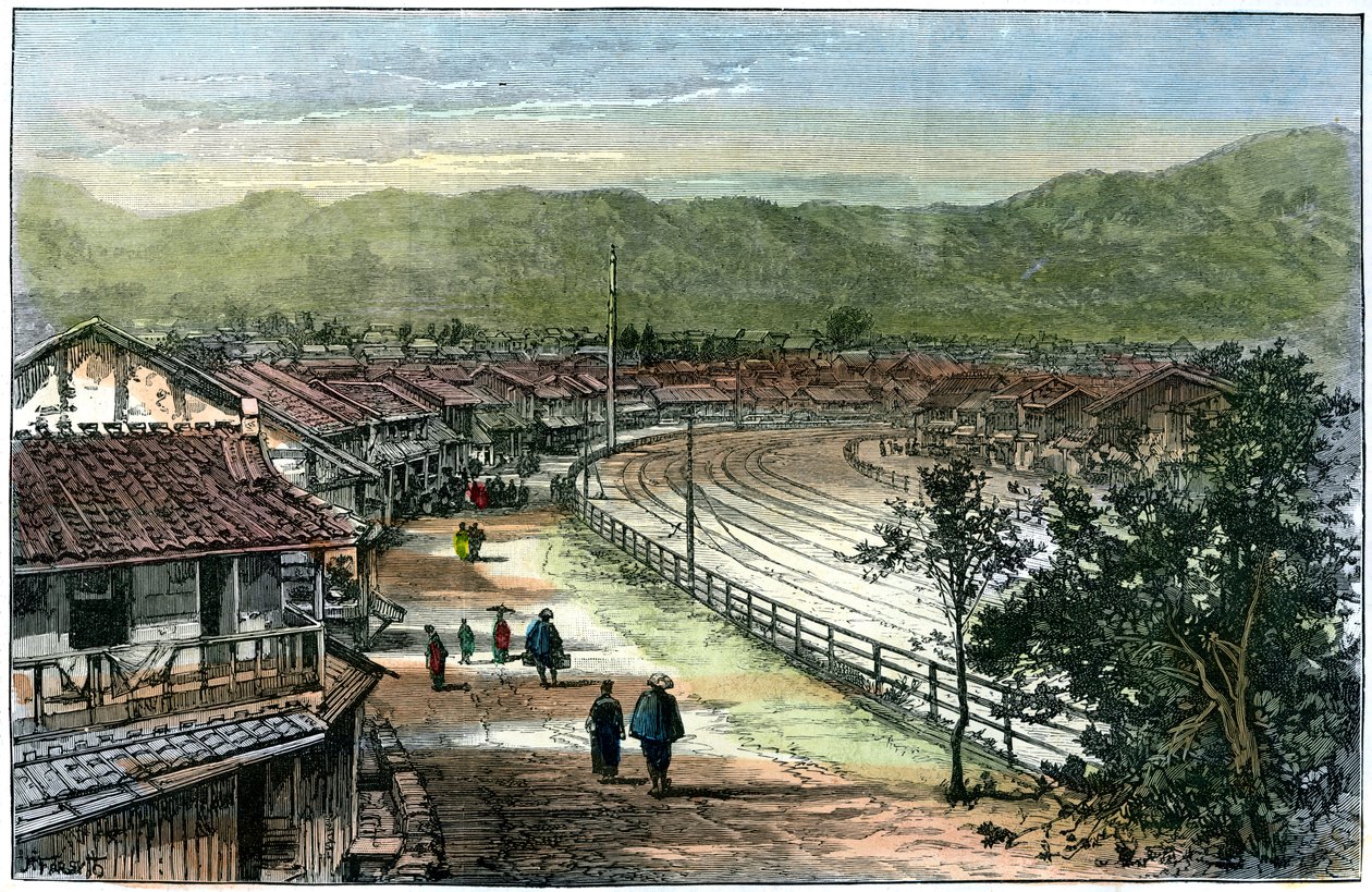1891年、神戸の近くの鉄道 作： A.フォーサイス