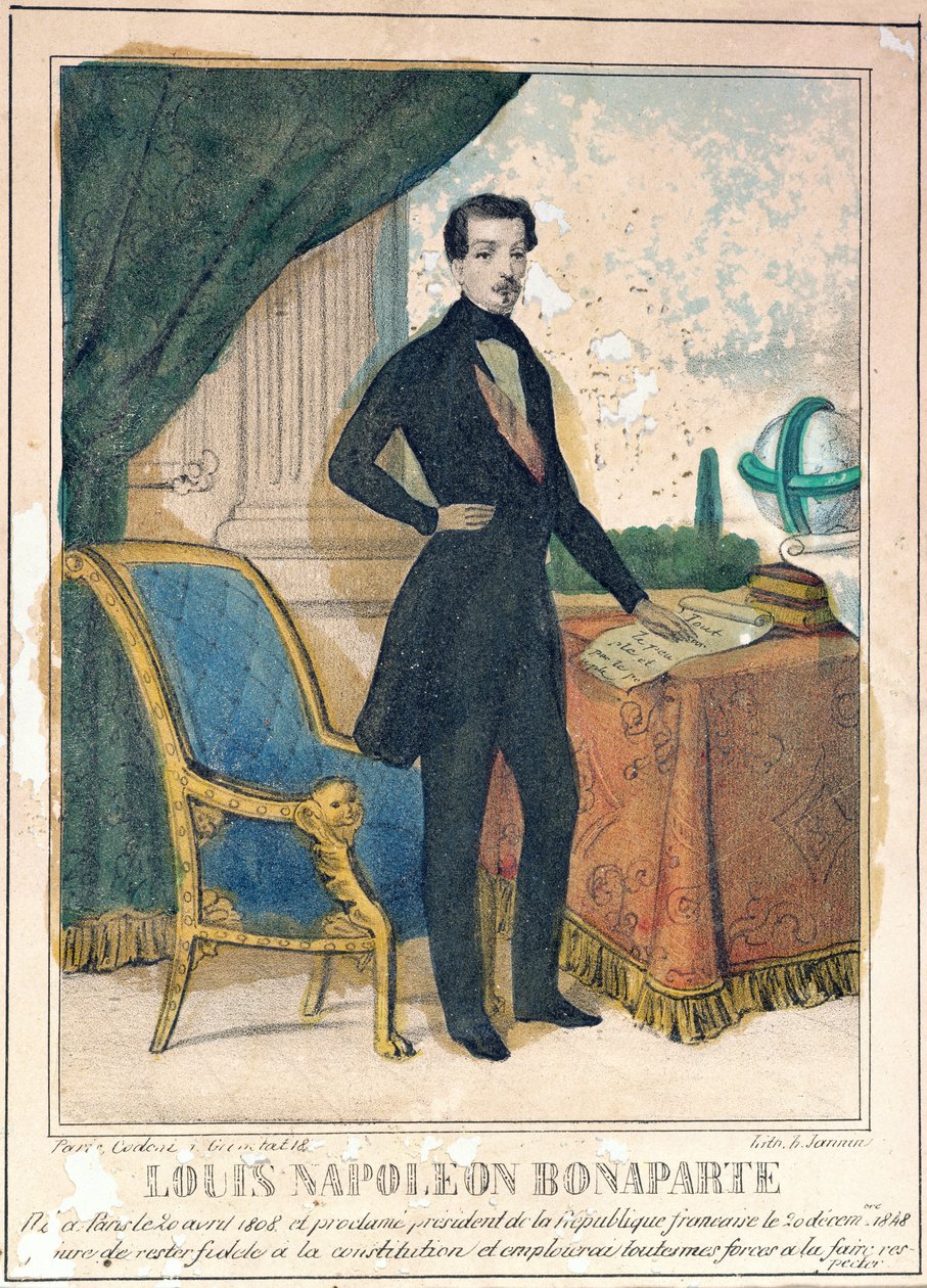 ルイ・ナポレオン・ボナパルト（1808-73）未来のナポレオン3世、1849年 作： A.ジャンニン