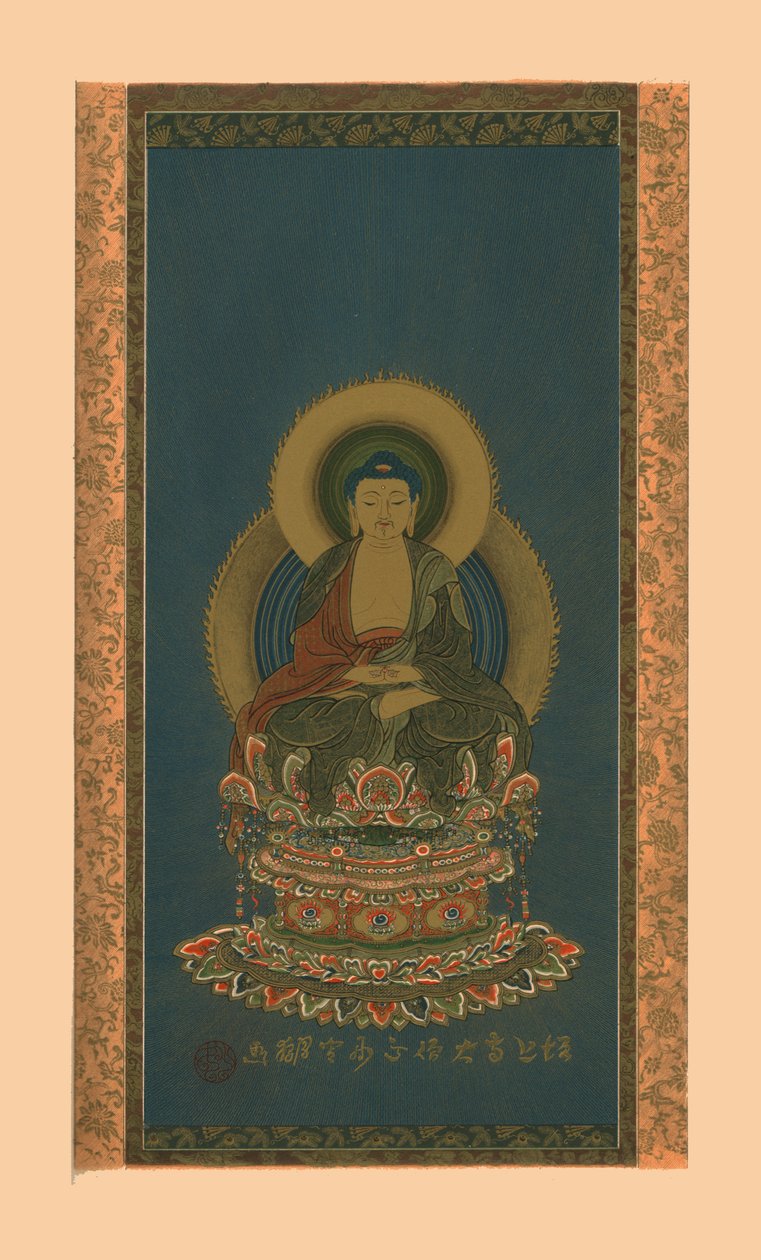 阿弥陀様、19世紀初頭、1886年。 作： 増上寺の修道院長