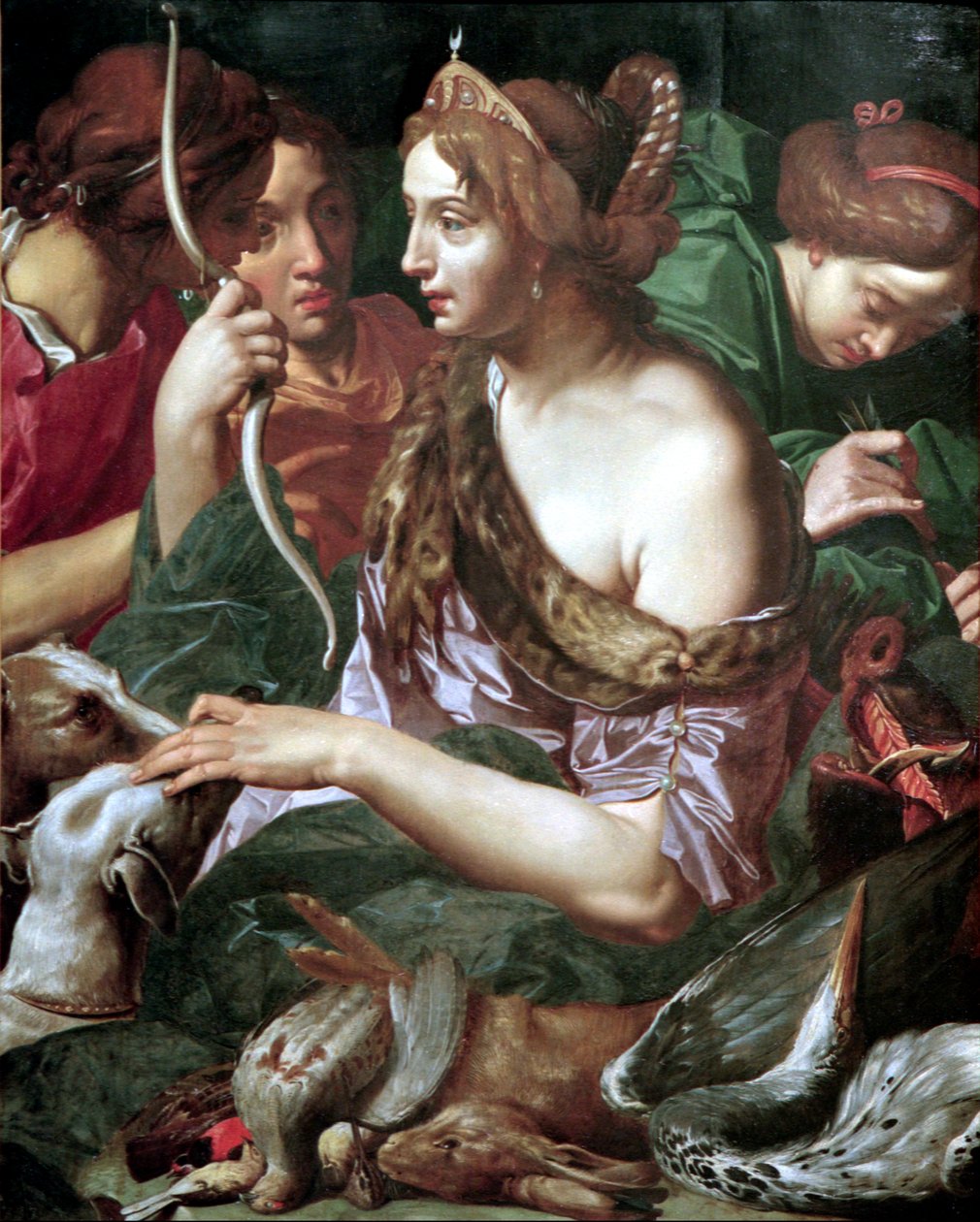 追跡後のダイアナ、1618年 作： アブラハム・ヤンセン