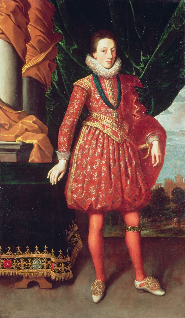 チャールズ1世の肖像（1600-49）c.1617-20 作： アブラハム・ファン・ブライエンベルヒ
