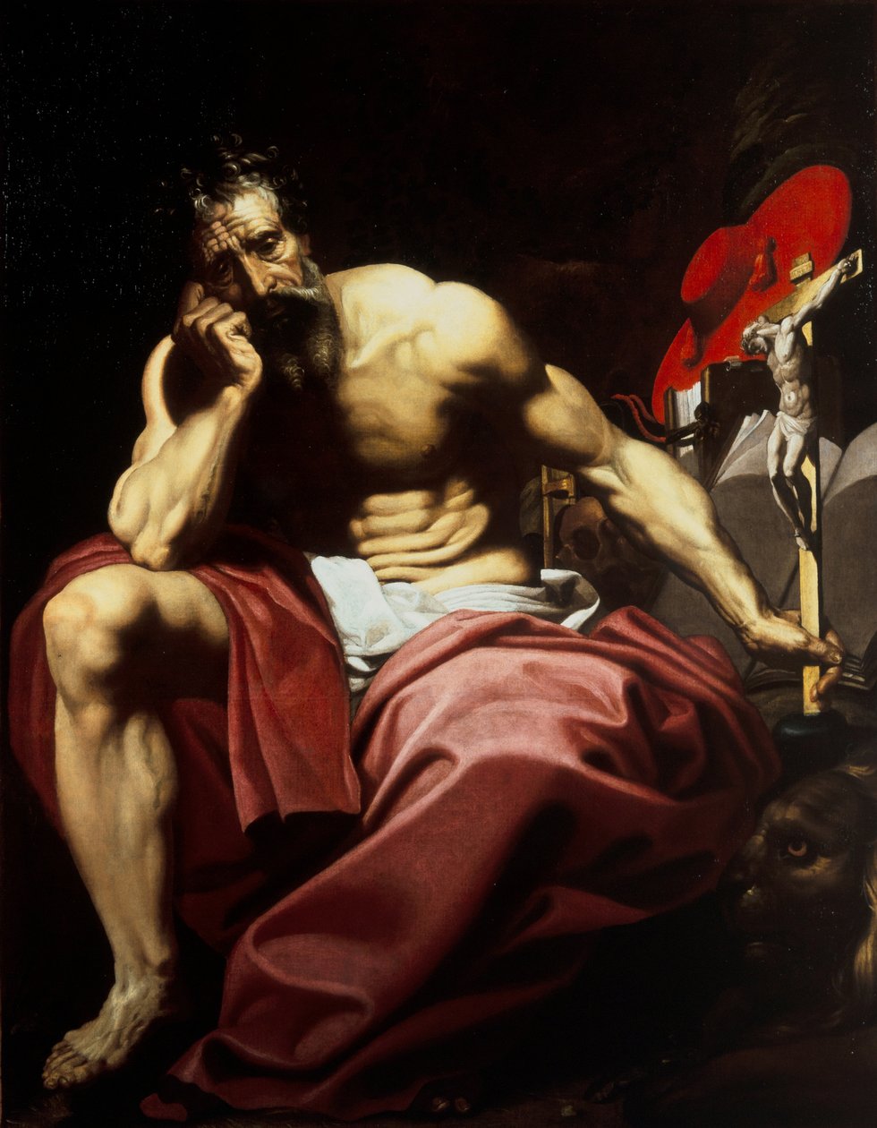 聖ジェローム、1610年頃（キャンバスに油彩） 作： Abraham (attr.to) Janssens